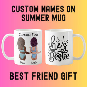 Sol Kissed Vänskap: Sommar Vibes med min Bestie Kaffemugg