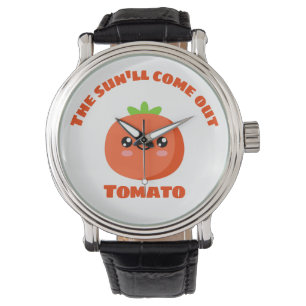 Sol kommer att kom ut Tomato Armbandsur