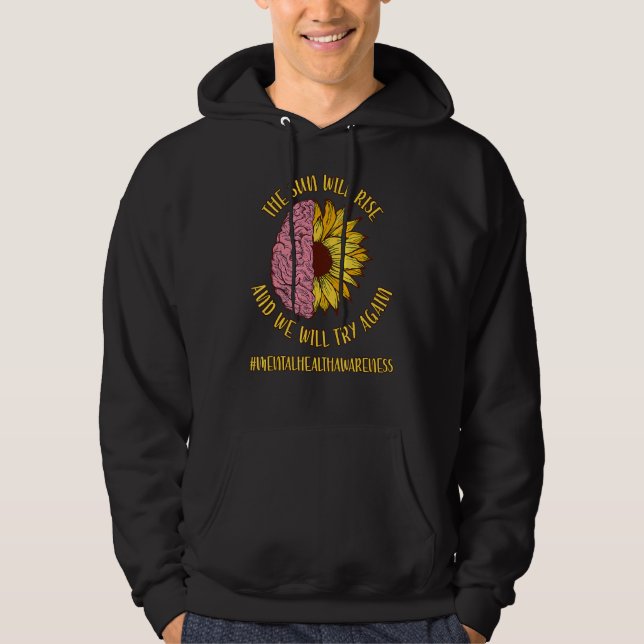 Sol kommer att Stiga upp blomstra och sprida psyki Hoodie (Framsida)