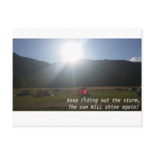 Sol kommer att visa vykort