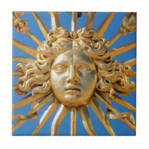 Sol Kung om Golden grind i Versailles-slott Kakelplatta