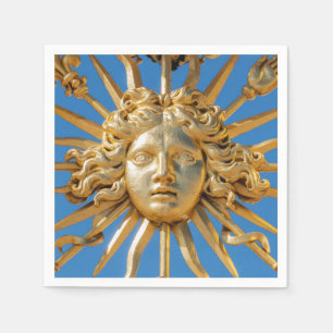 Sol Kung om Golden grind i Versailles-slott Pappersservett
