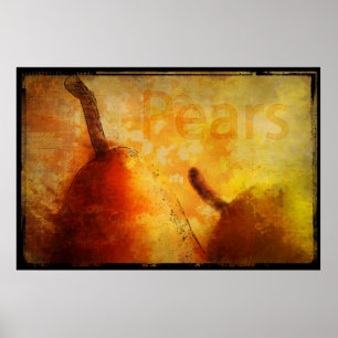 Sol kyssade Pears Art-utskrift Poster