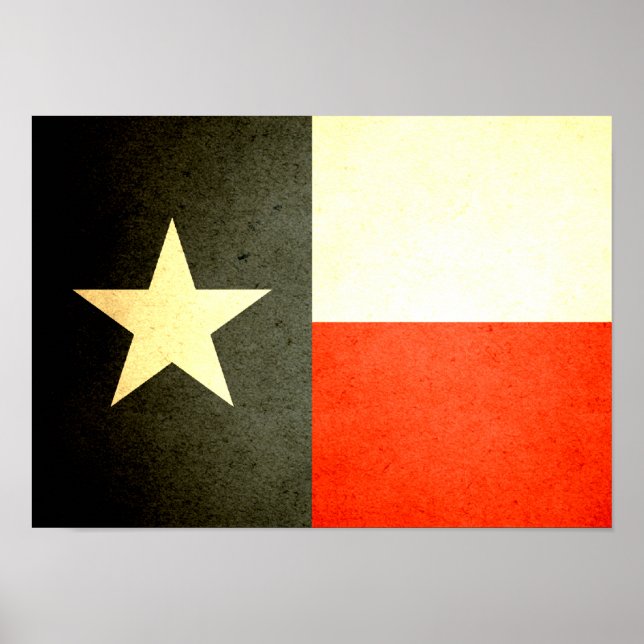 Sol kysste Texas Flagga Poster (Framsidan)