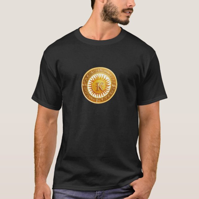 Sol ligger med brev k t shirt (Framsida)