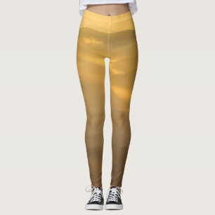 Sol-ljus som lyser på dimma leggings