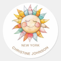 Sol Logotyp Classic Round Sticker