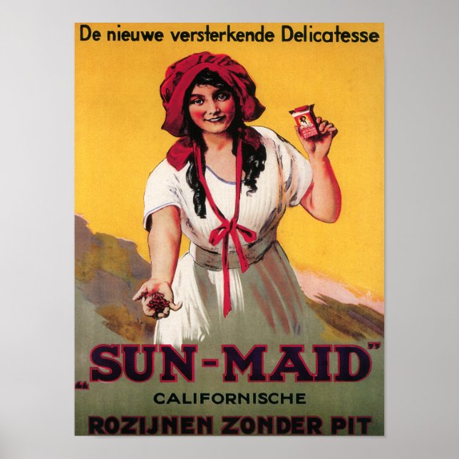 Sol-Maid California Raisin Poster (Framsidan)