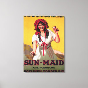 Sol-Maid California Raisin Poster Canvastryck