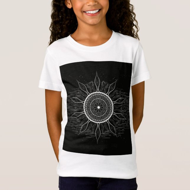 Sol Mandala 2 T Shirt (Framsida)