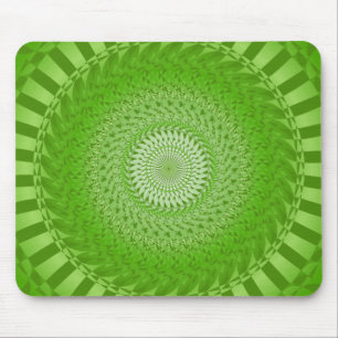 Sol Mandala grönt Musmatta