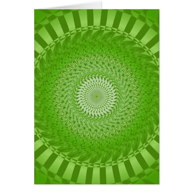 Sol Mandala grönt OBS Kort (Framsidan)