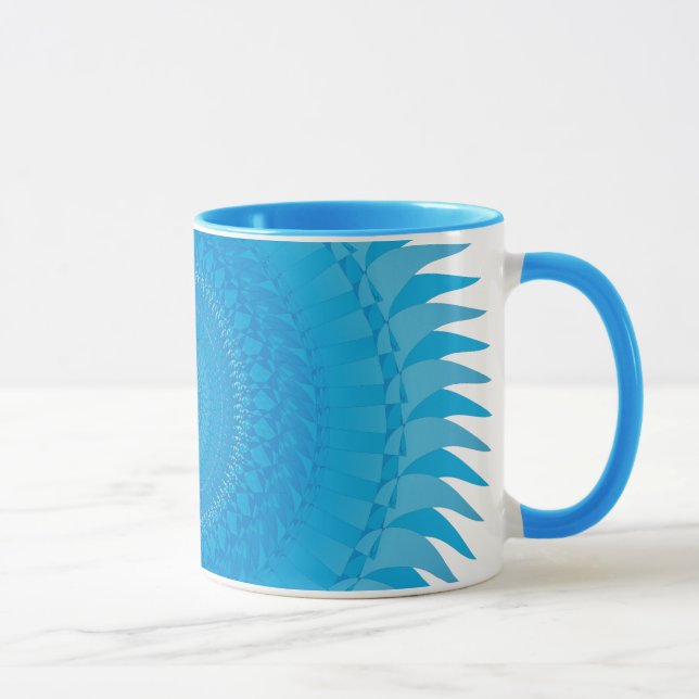 Sol Mandala Ljusblå Mugg (Höger)