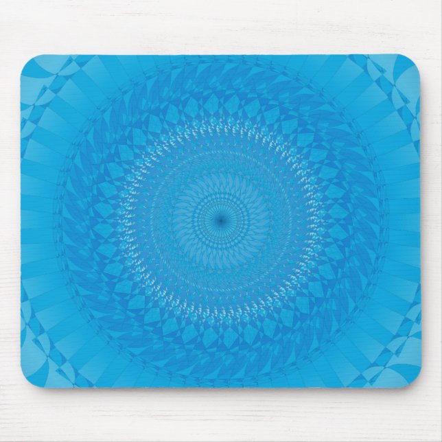 Sol Mandala Ljusblå Musmatta (Framsidan)