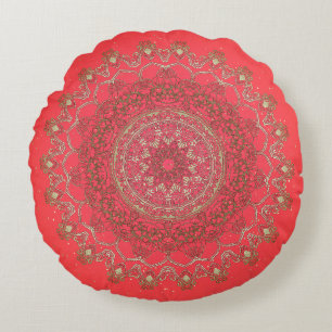 Sol Mandala - Pillow Rund Kudde