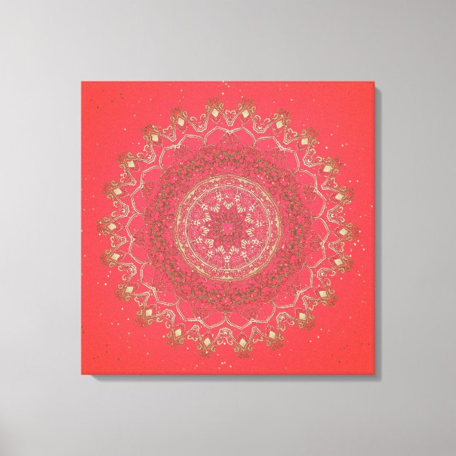 Sol Mandala - Wrapped Canvas (Framsida)