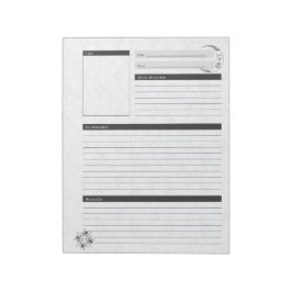 Sol Måne, enkelkortsadress, Journal Anteckningsblock