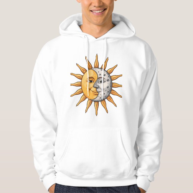Sol & Måne Hoodie (Framsida)