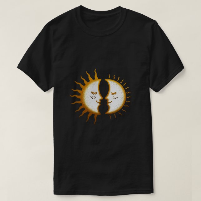 Sol Måne Kärlek T Shirt (Design framsida)