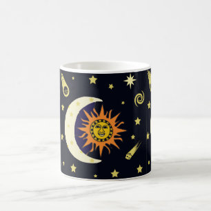 Sol Måne och Celestial-kaféet Mugg