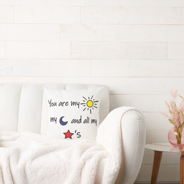 Sol Måne och Stars Kudde (Soffa)