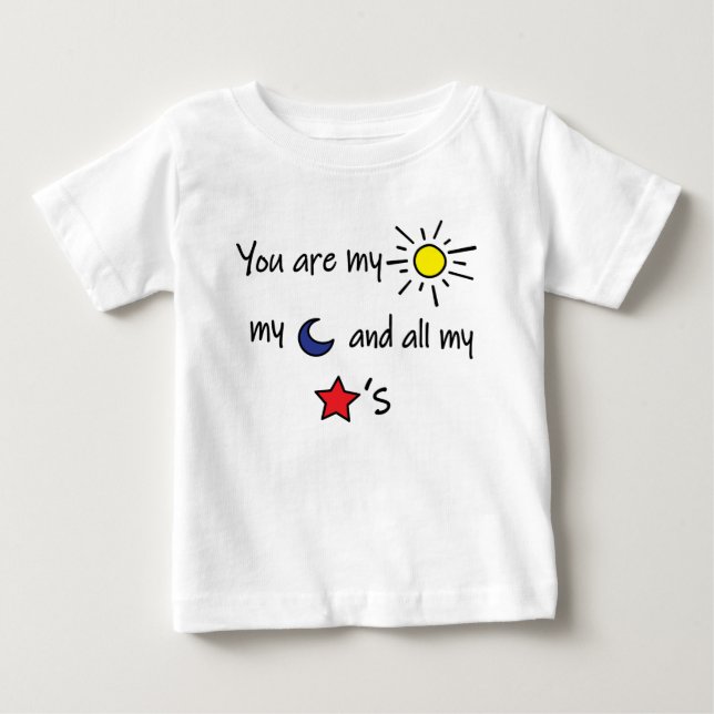 Sol-Måne och-Stars- T Shirt (Framsida)