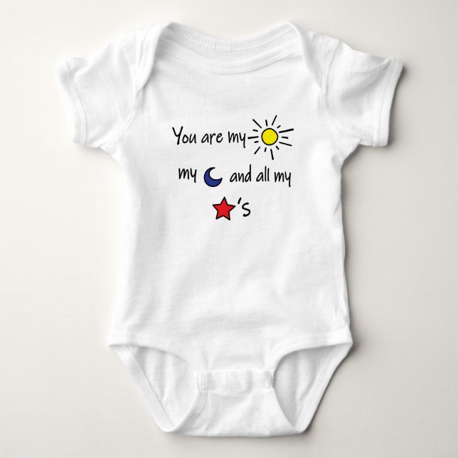 Sol-Måne och-Stars- T Shirt (Framsida)