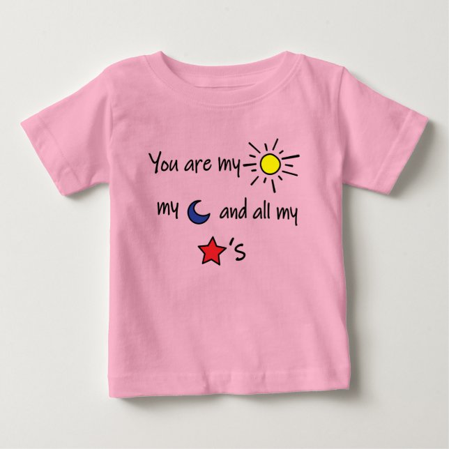 Sol-Måne och-Stars- T Shirt (Framsida)