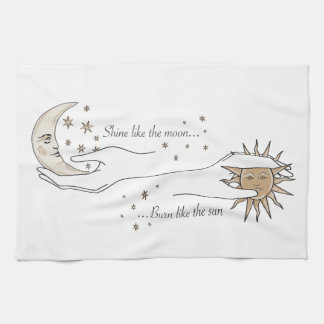 Sol, Måne och Stars Tea Towel Kökshandduk