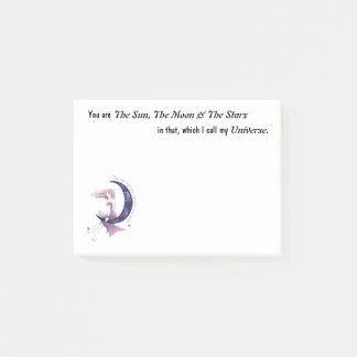 Sol Måne och stjärnor - bokanteckningar Post-it Block