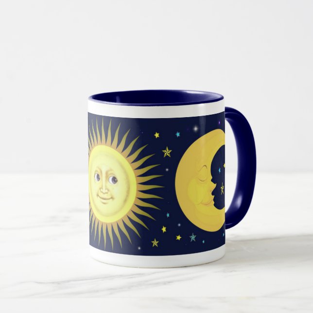 Sol, måne och stjärnor mugg (Framsida höger)
