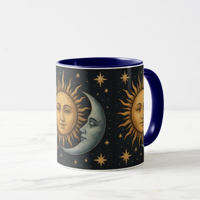 Sol, måne och stjärnor mugg (Framsida höger)