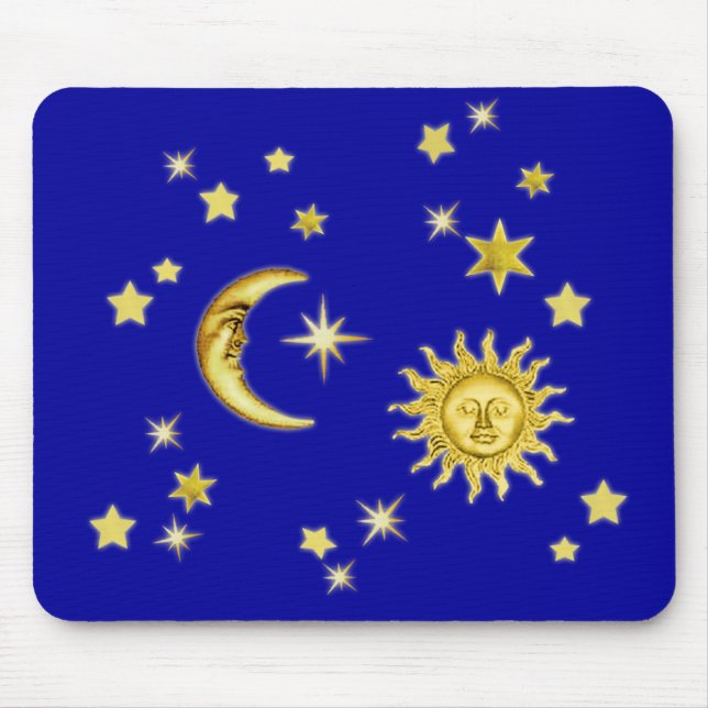 Sol, Måne och stjärnor Musmatta (Framsidan)