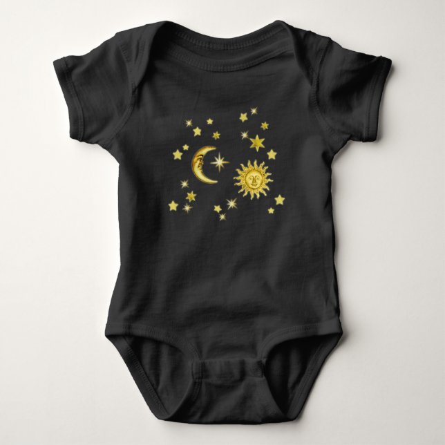 Sol, Måne och stjärnor Tee Shirt (Framsida)