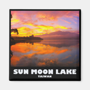 Sol Måne Sjö Magnet