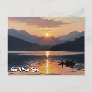 Sol Måne Sjö Taiwan, Taiwan, uppgång Vykort