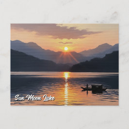 Sol Måne Sjö Taiwan, Taiwan, uppgång Vykort