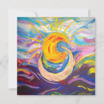 "Sol & Måne" - uppmuntrande platskort