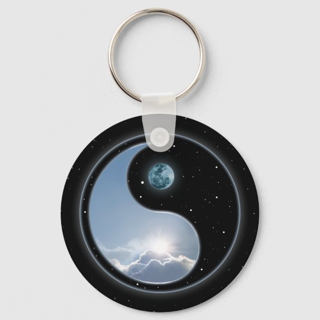 Sol-Måne Yin-Yang Nyckelring (Framsida)