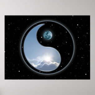 Sol-Måne Yin Yang Poster