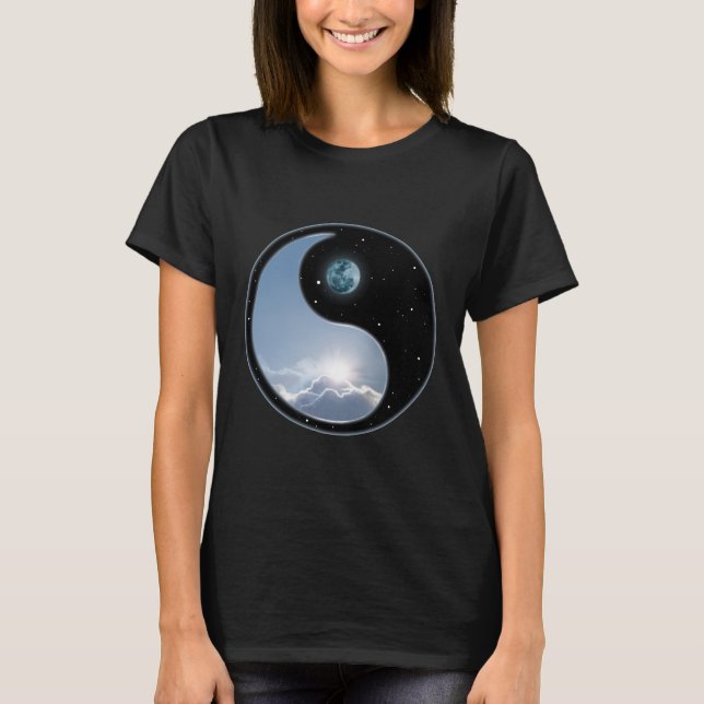 Sol-Måne Yin-Yang Tee Shirt (Framsida)