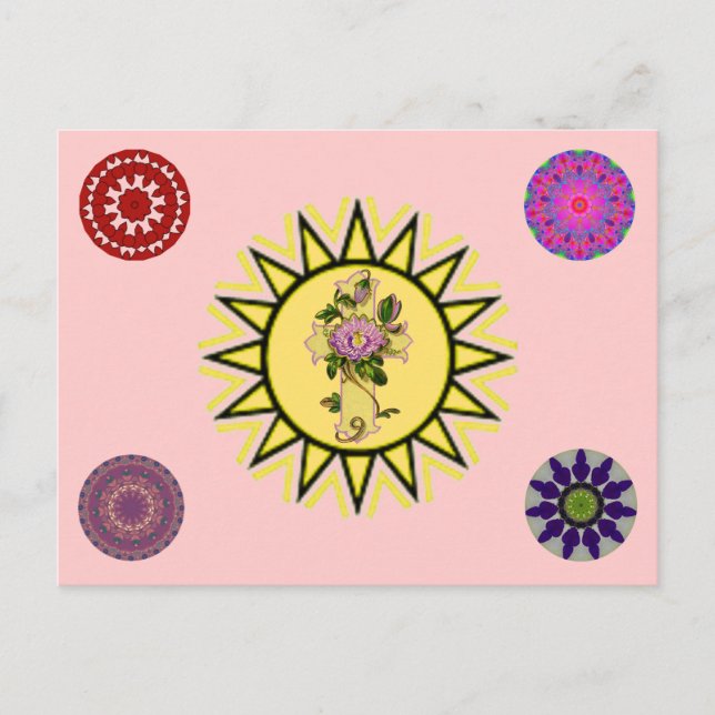 Sol med Kor Vykort (Framsida)