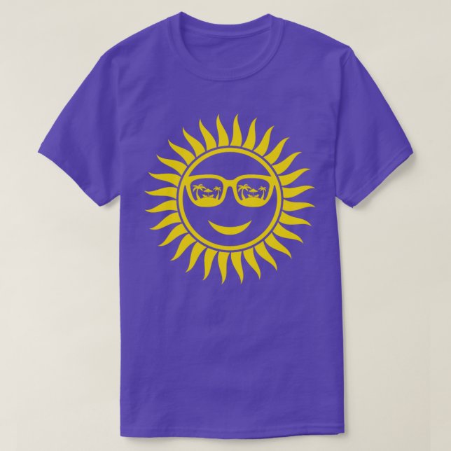 Sol med sommarsolglasögon t shirt (Design framsida)