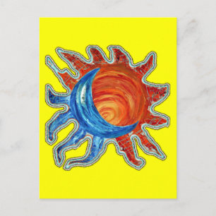 Sol N Måne Vykort