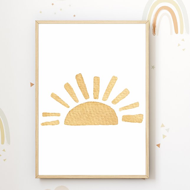 Sol Nursery Poster Boho Kids Room Decor (Skapare uppladdad)