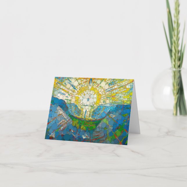 Sol, oändliga punkter från efter William Morris Tack Kort (Framsida)