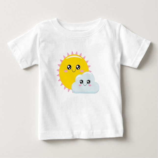 Sol och Cloud T Shirt (Framsida)