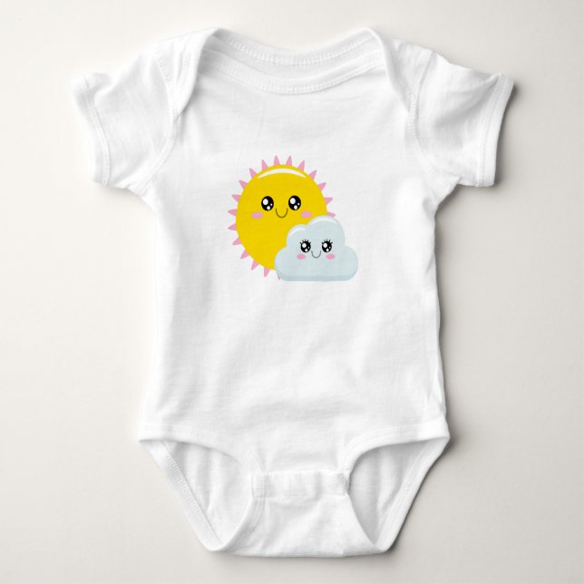 Sol och Cloud T Shirt (Framsida)