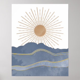 Sol och de blå bergen poster