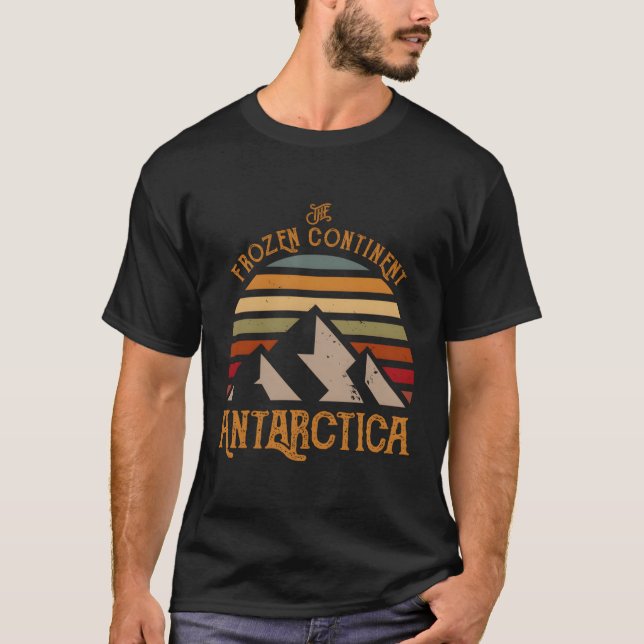 Sol och Glaciers Antarctica T Shirt (Framsida)